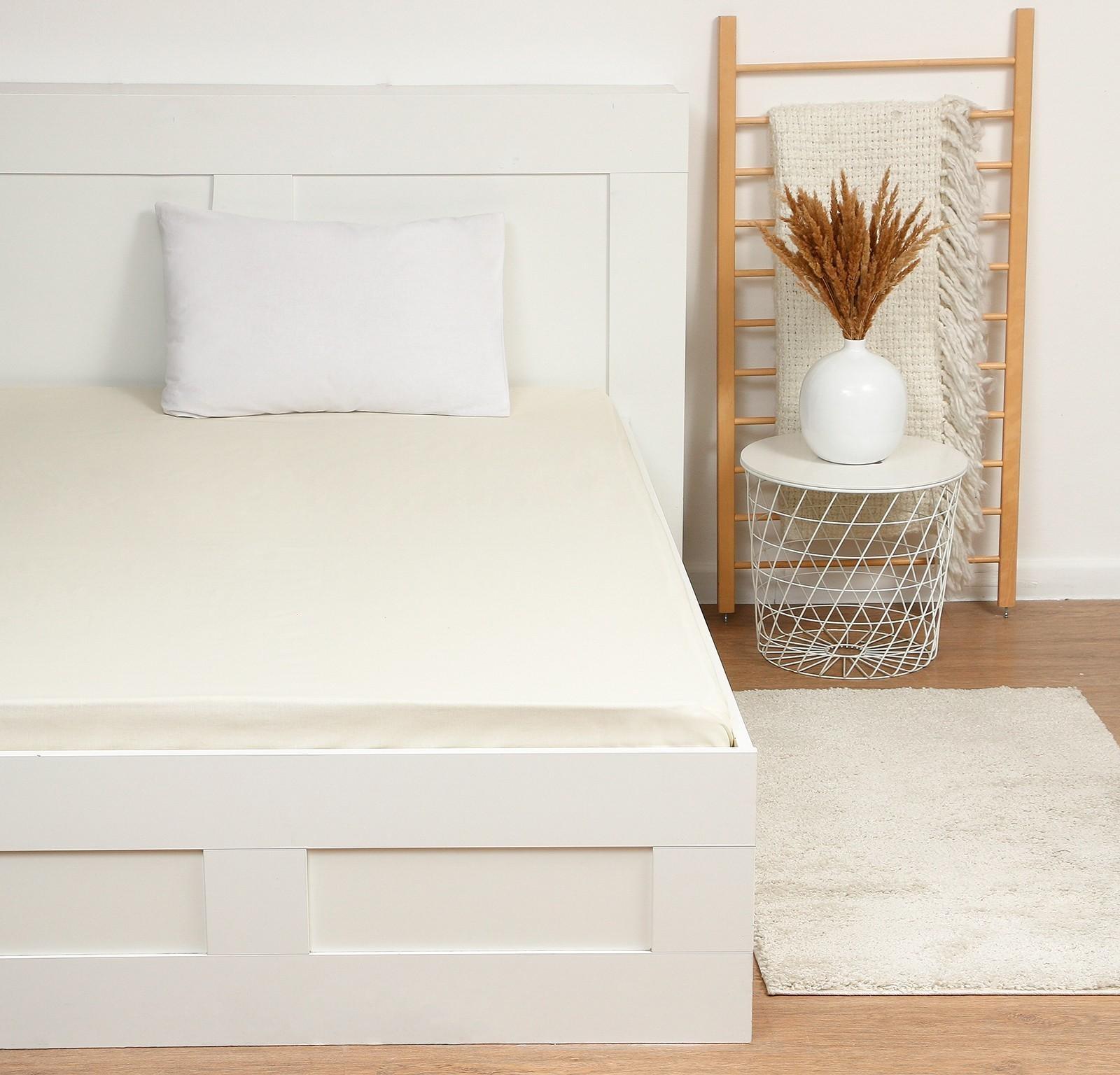 Простыня Этель 220*240, цв.молочный, 100% хлопок, поплин 125г/м2 9046045