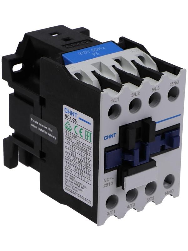 Контактор CHINT NC1-2510, 25 А, 1НО, 230 В