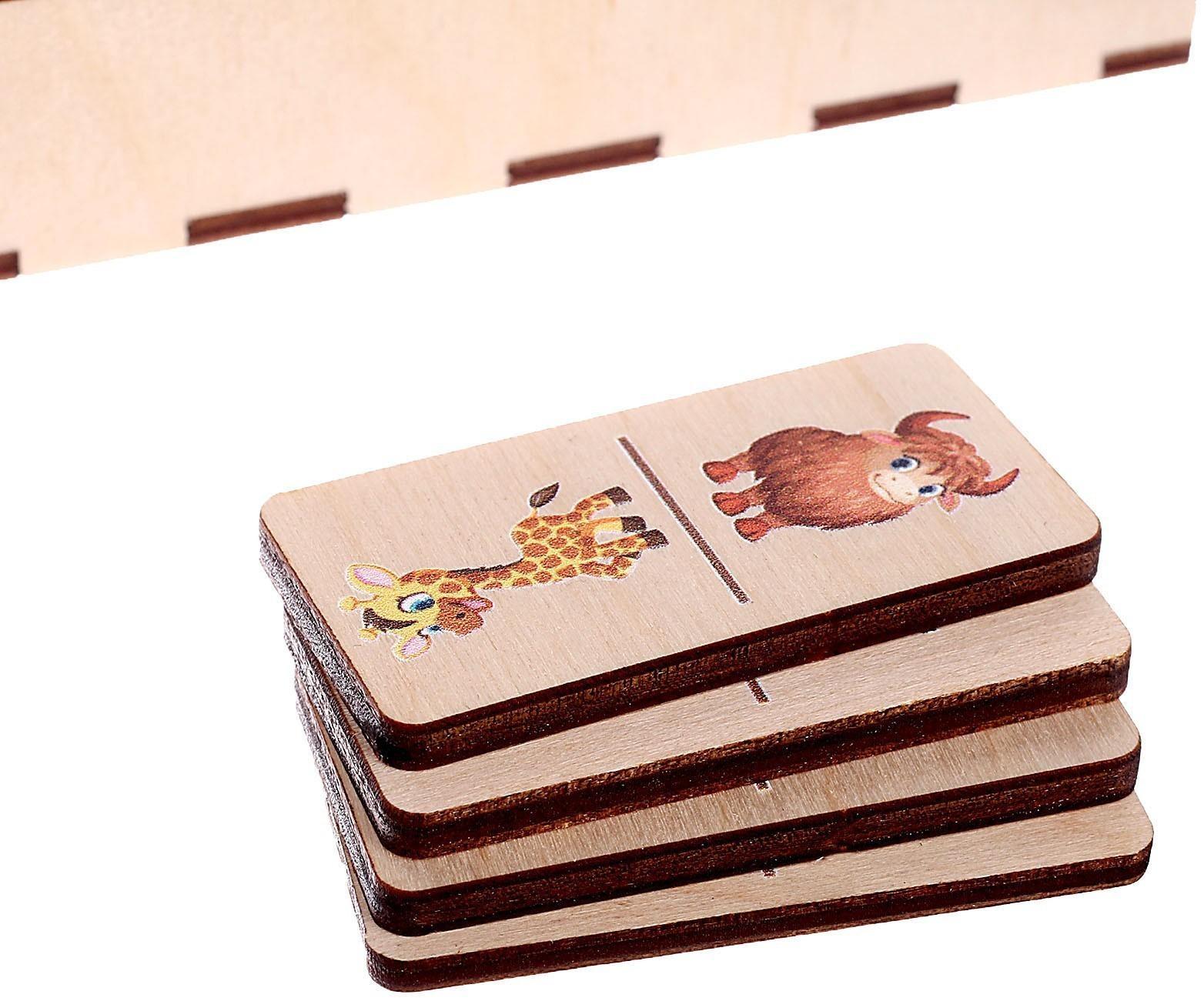 Настольная игра «Домино. Дикие животные»