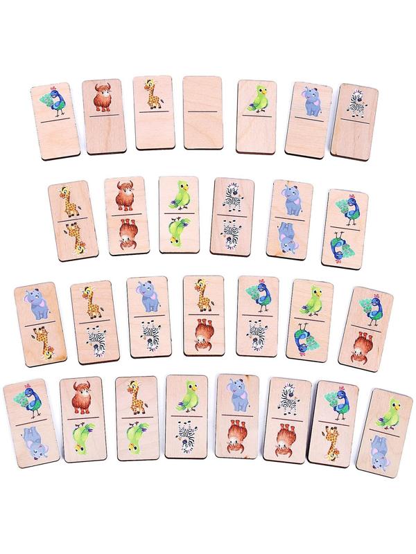 Настольная игра «Домино. Дикие животные»