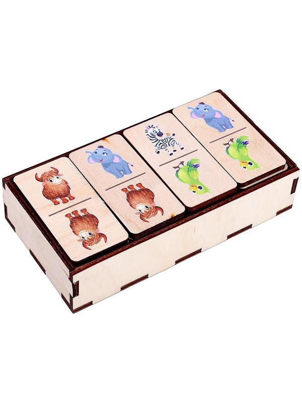 Настольная игра «Домино. Дикие животные»