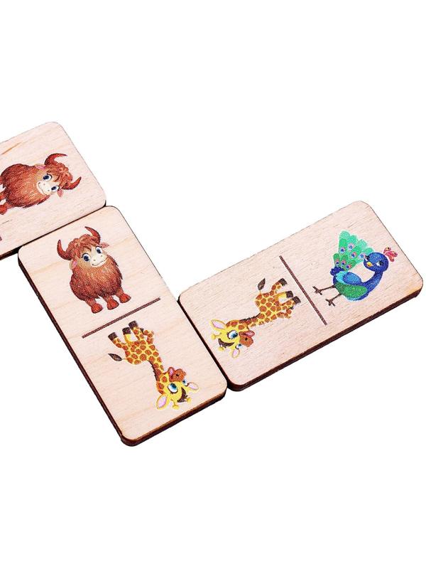 Настольная игра «Домино. Дикие животные»