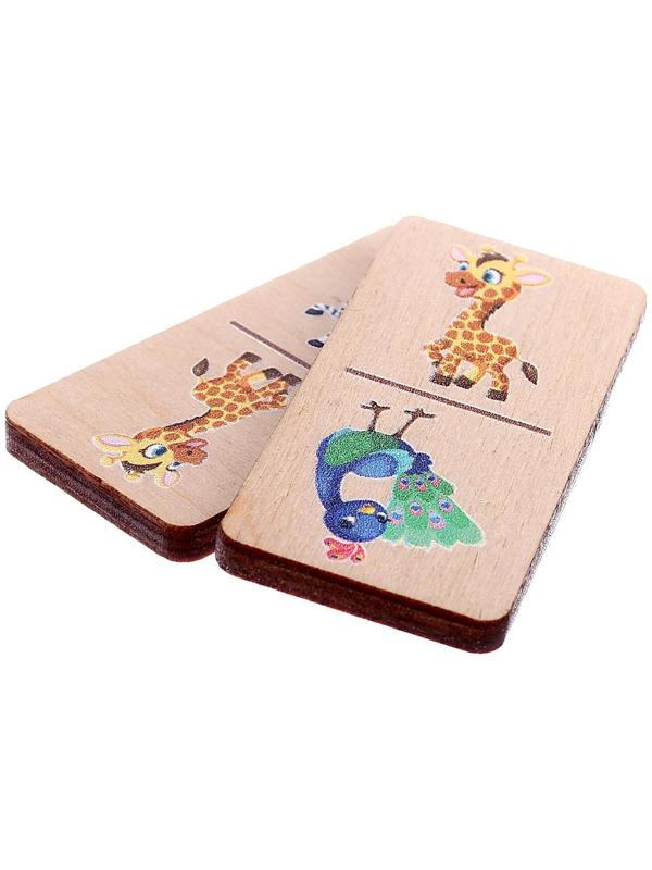 Настольная игра «Домино. Дикие животные»