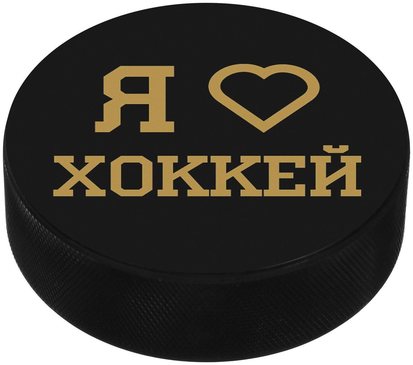 Шайба хоккейная детская «Люблю хоккей»