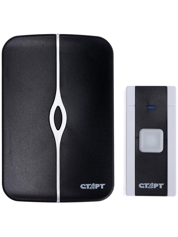 Звонок Старт Б/З 006, беспроводной, 36 мелодий, R=80 м, 1кнопка+1звонок, 3хАА(не в компл.)