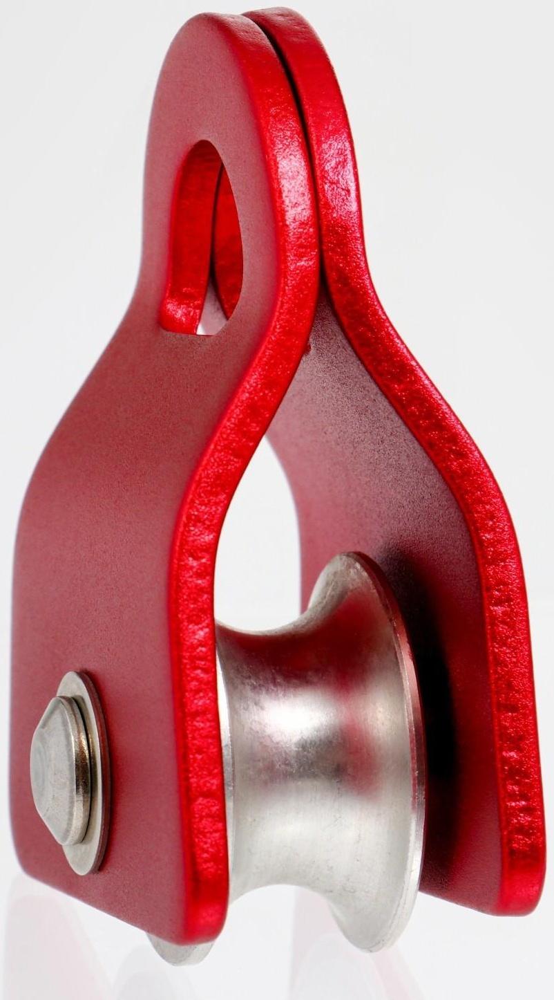 Блок-ролик, 7,4х5,5 см, 10-20 KN, красный