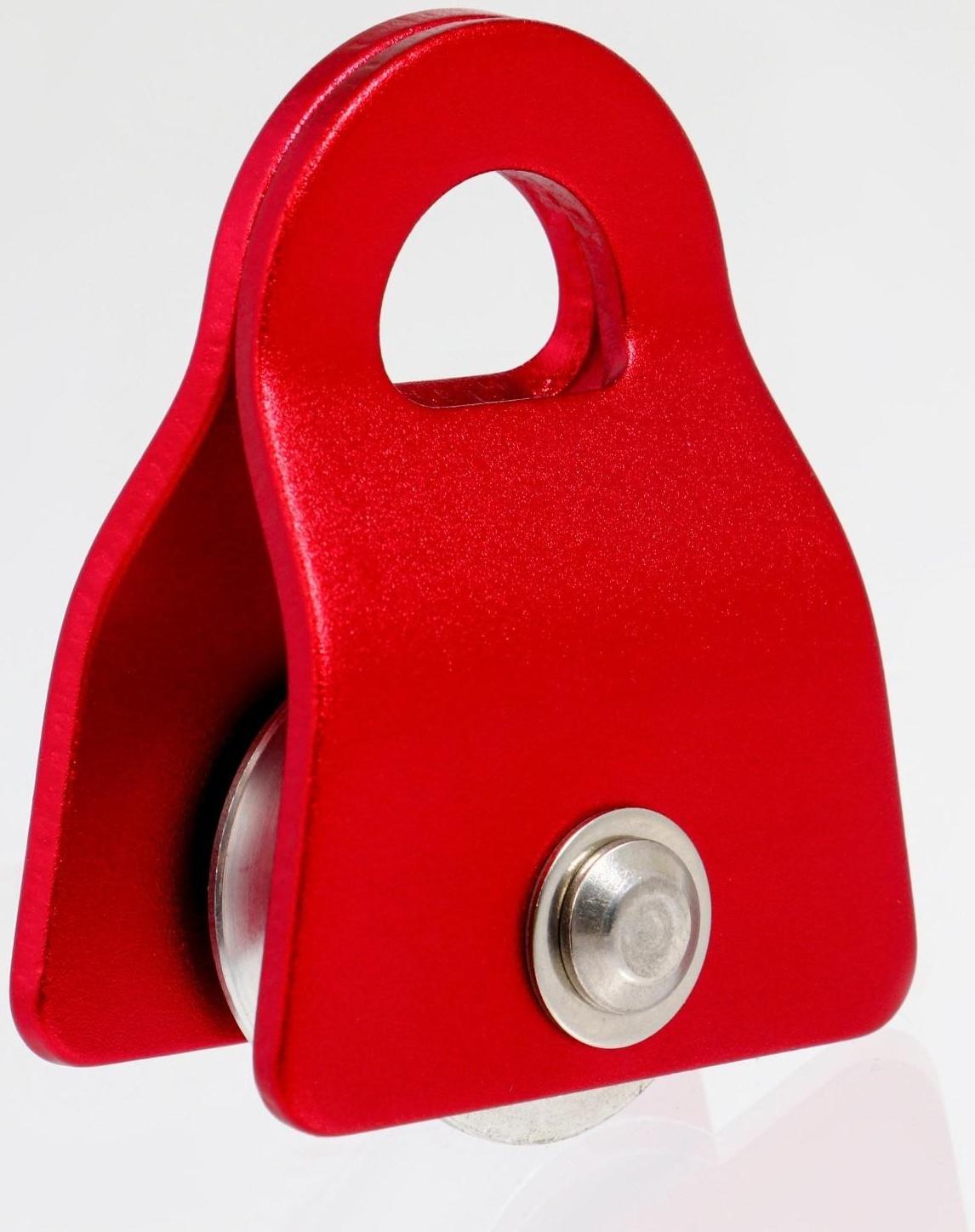 Блок-ролик, 7,4х5,5 см, 10-20 KN, красный