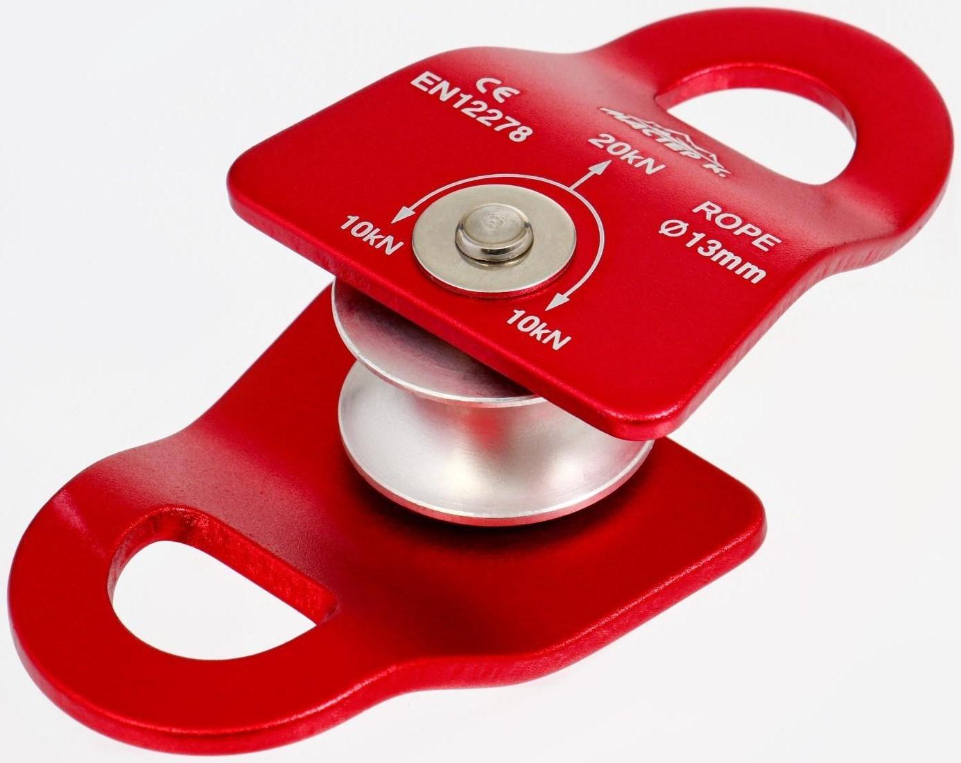 Блок-ролик, 7,4х5,5 см, 10-20 KN, красный