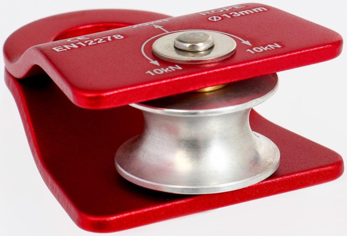 Блок-ролик, 7,4х5,5 см, 10-20 KN, красный