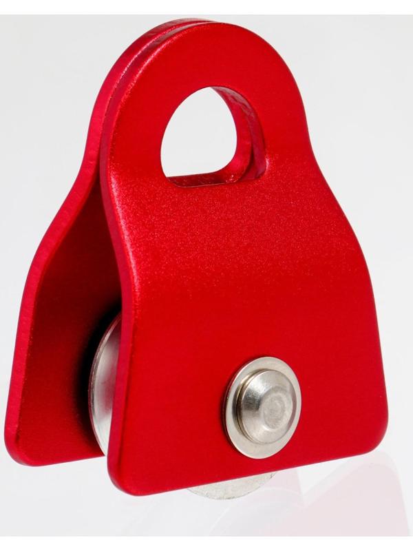 Блок-ролик, 7,4х5,5 см, 10-20 KN, красный