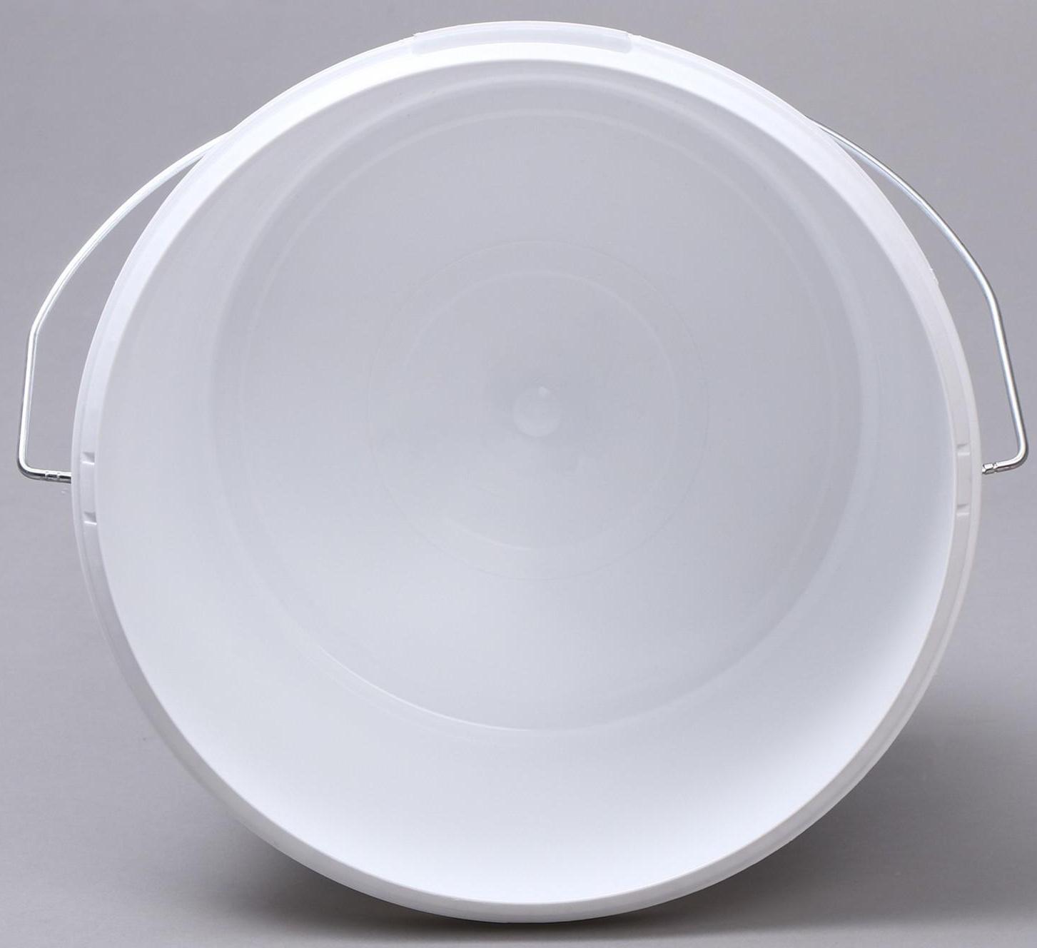 Бак-ведро пищевой, 5,7 л, с крышкой, белый