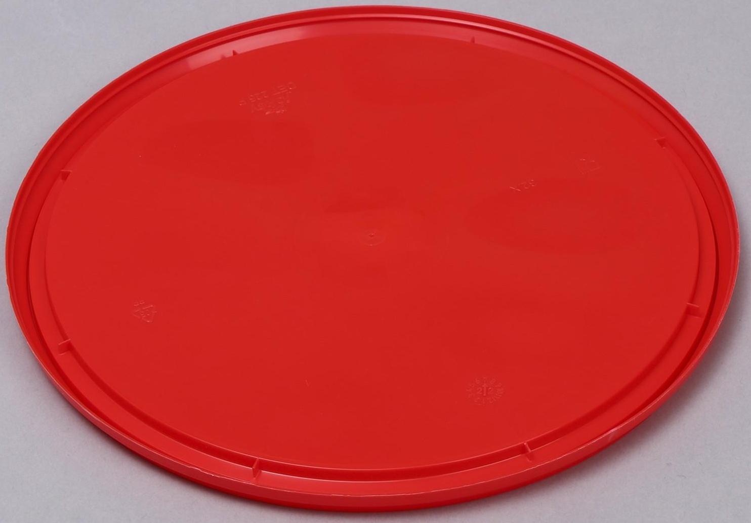 Бак-ведро пищевой, 5,7 л, с крышкой, белый