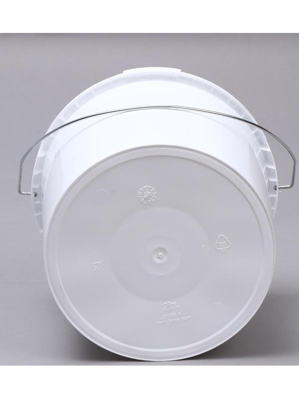 Бак-ведро пищевой, 5,7 л, с крышкой, белый