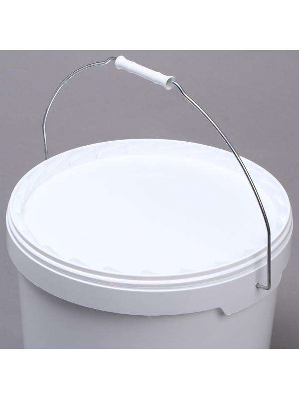 Бак-ведро пищевой, 17,7 л, с крышкой, белый