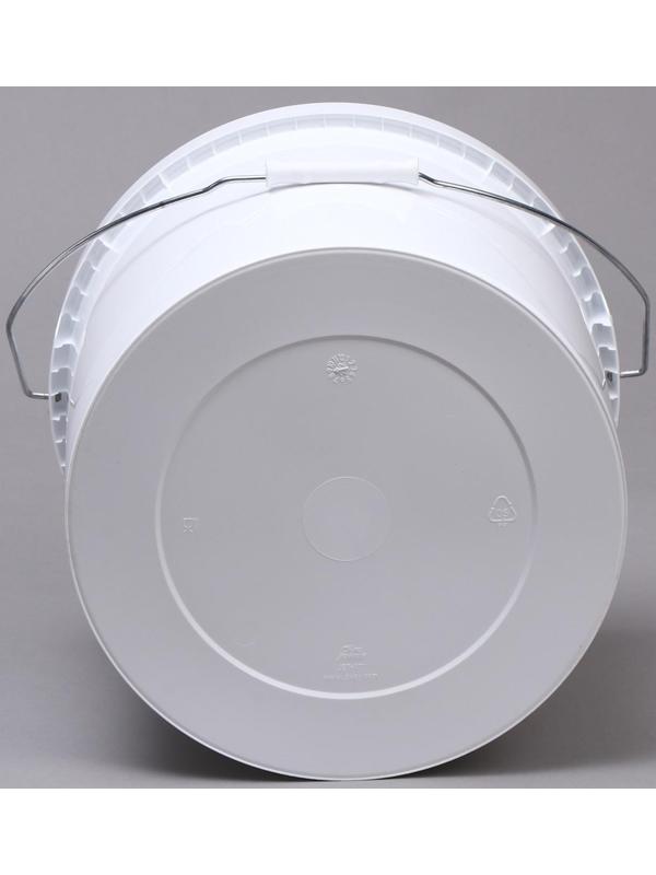 Бак-ведро пищевой, 17,7 л, с крышкой, белый