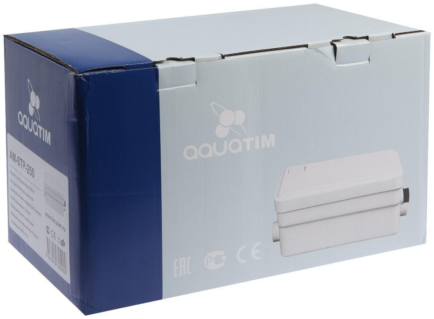 Насос канализационный TIM AM-STP-250, 250 Вт, 80 л/мин, напор 5 м