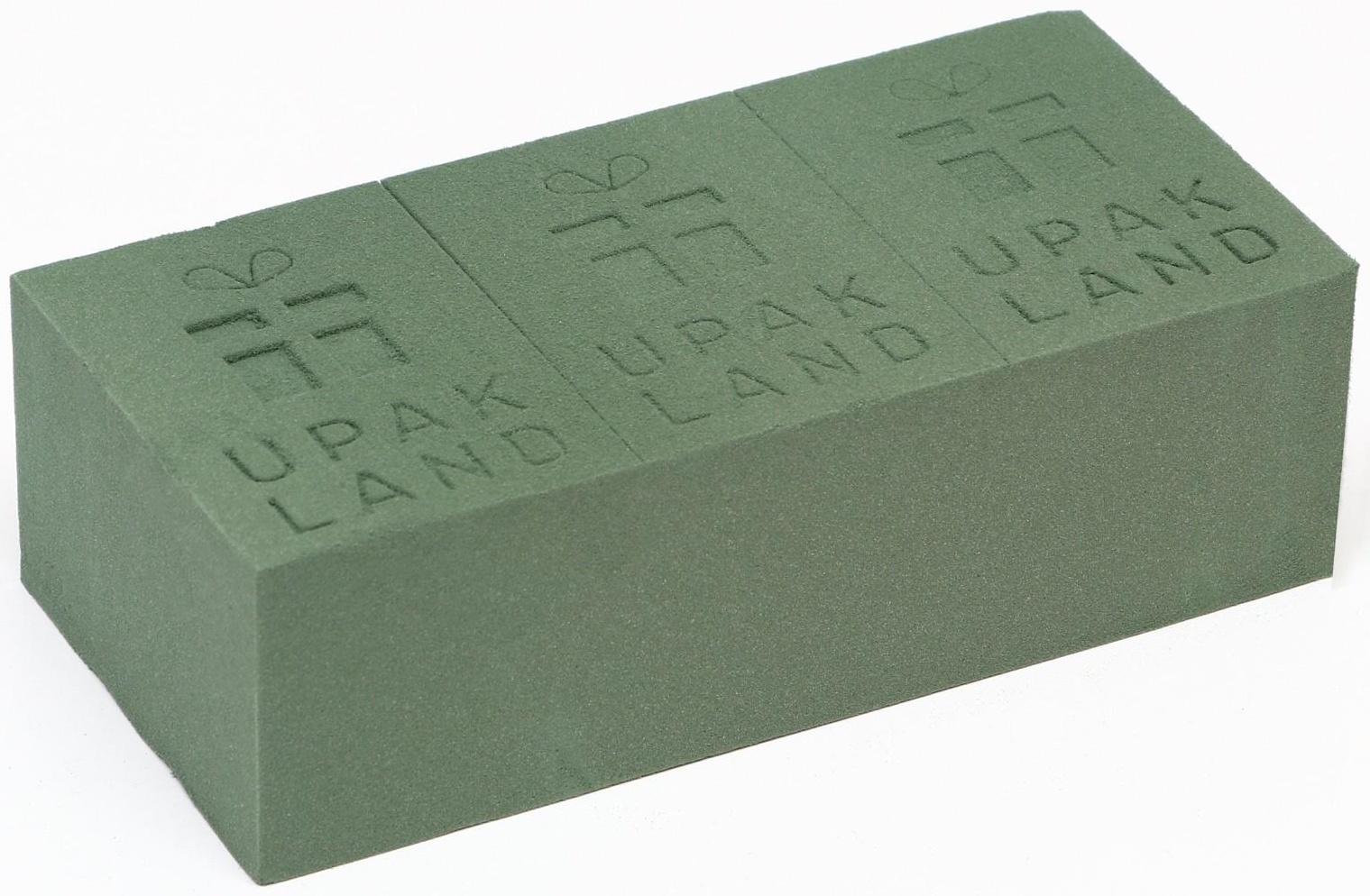 Губка флористическая для живых цветов «UPAK LAND» 22,5 Х 10,5 Х 7 см