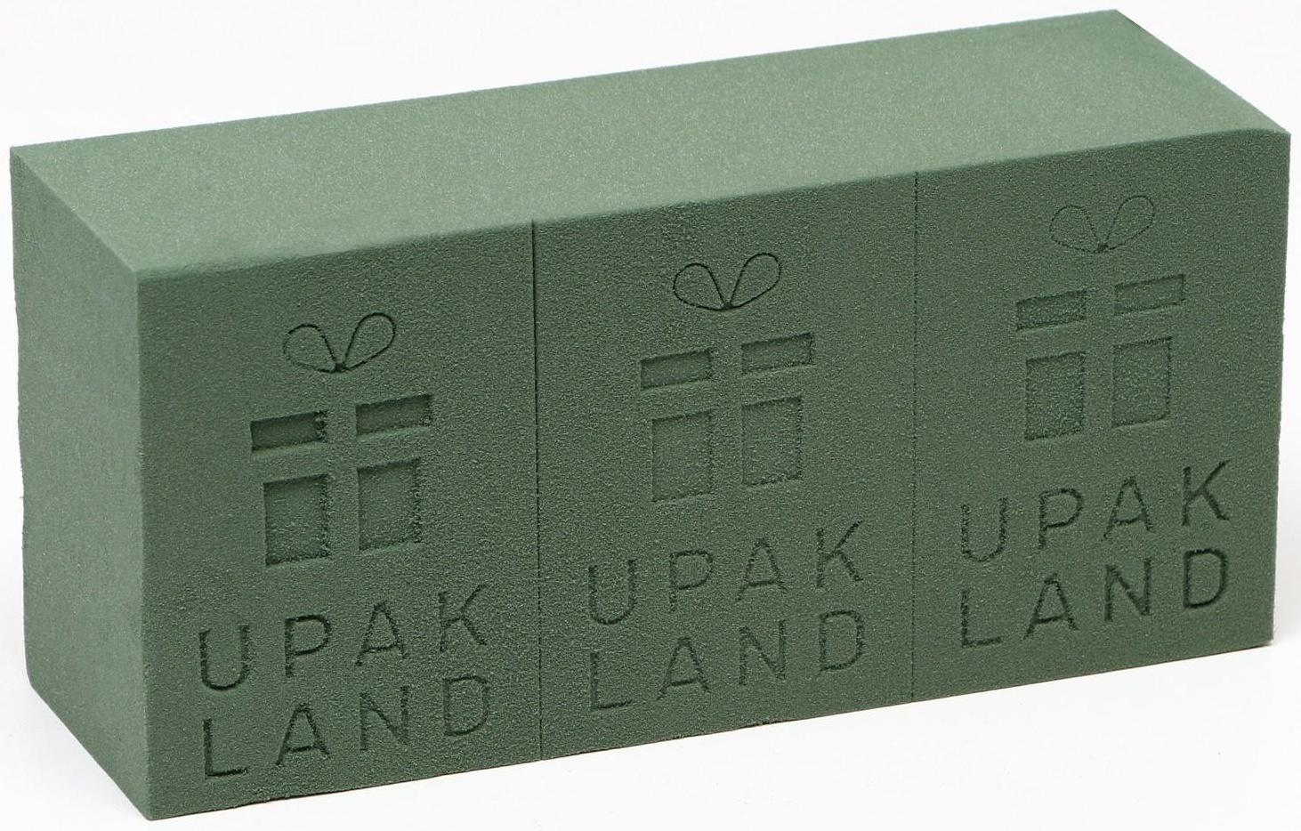 Губка флористическая для живых цветов «UPAK LAND» 22,5 Х 10,5 Х 7 см