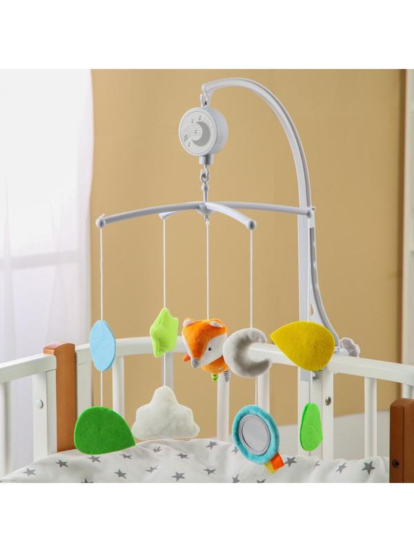 Мобиль музыкальный «Лисенок», заводной, мягкие игрушки