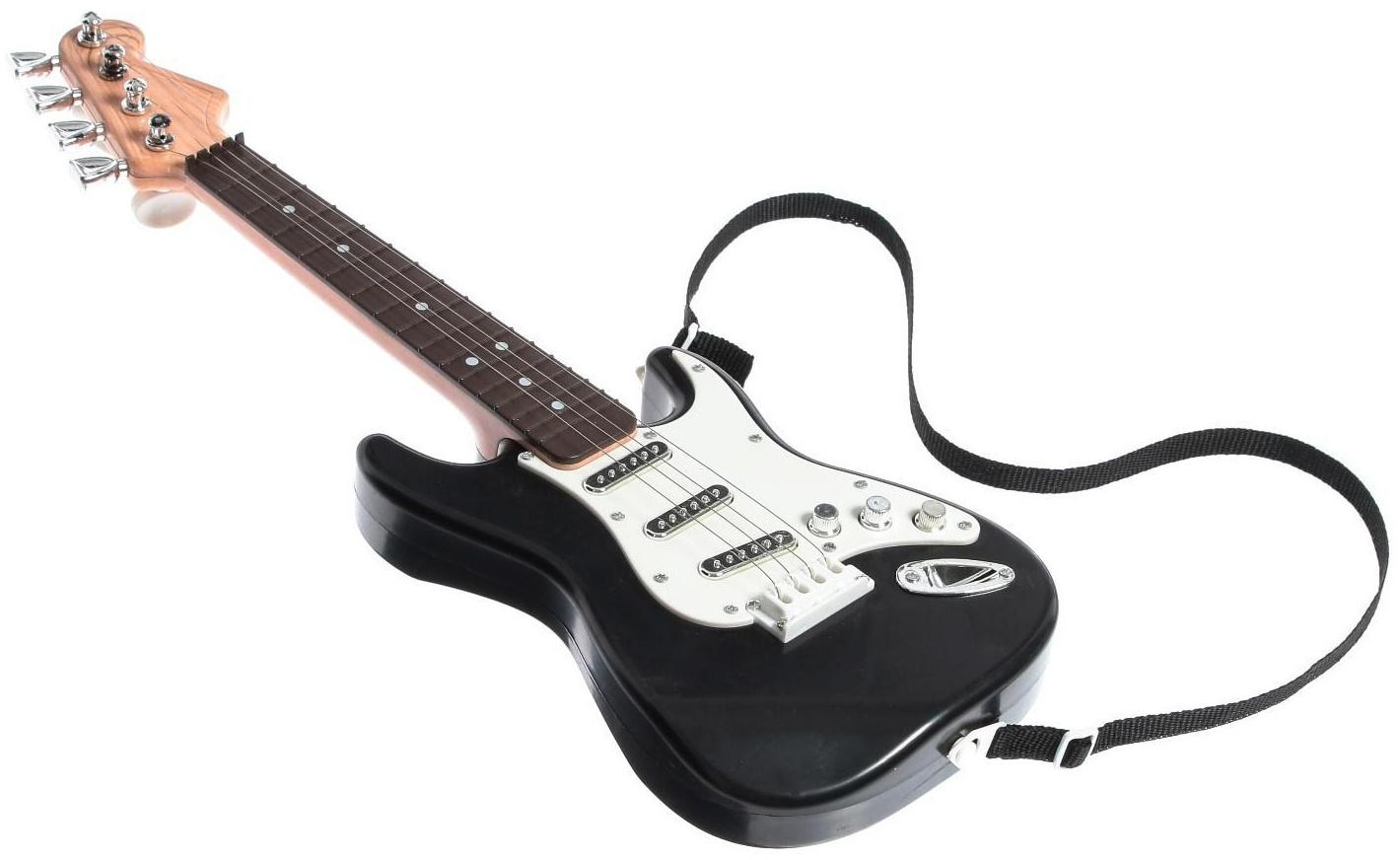 Игрушка музыкальная «Гитара рокер», звуковые эффекты, цвет чёрный