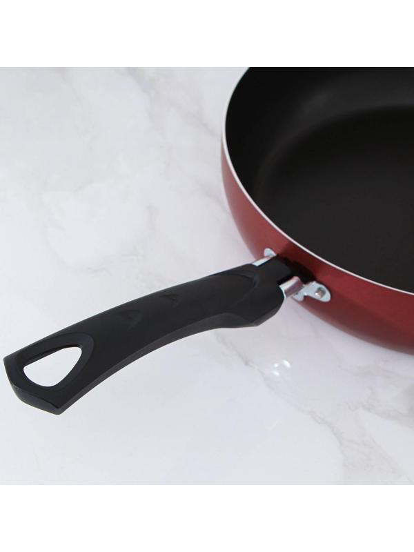 Сковорода Promo, d=26 см, пластиковая ручка, антипригарное покрытие, цвет бордовый