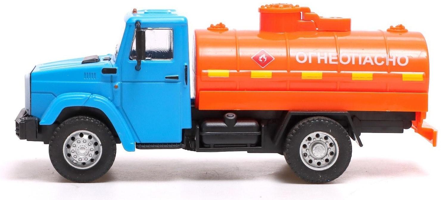 Грузовик металлический «ЗИЛ «Топливо», инерция, масштаб 1:43, подвижные детали кузова