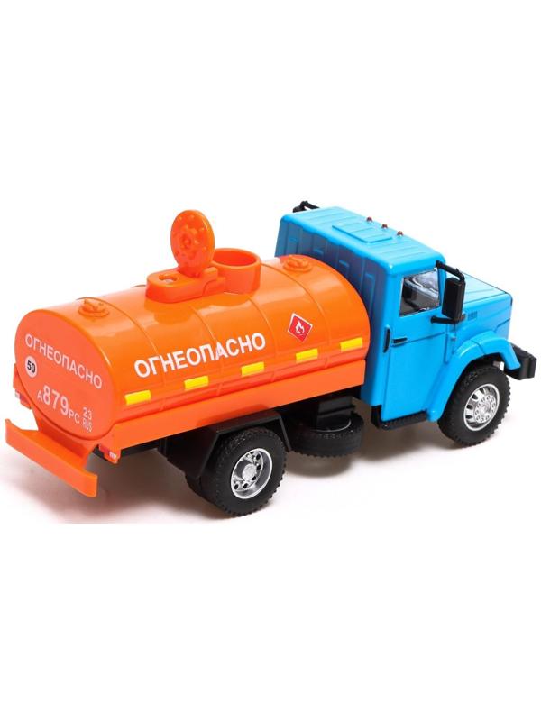 Грузовик металлический «ЗИЛ «Топливо», инерция, масштаб 1:43, подвижные детали кузова