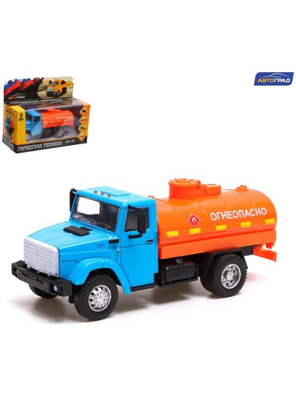 Грузовик металлический «ЗИЛ «Топливо», инерция, масштаб 1:43, подвижные детали кузова