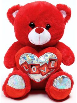 Мягкая игрушка «Медведь с сердцем», 25 см, цвета МИКС