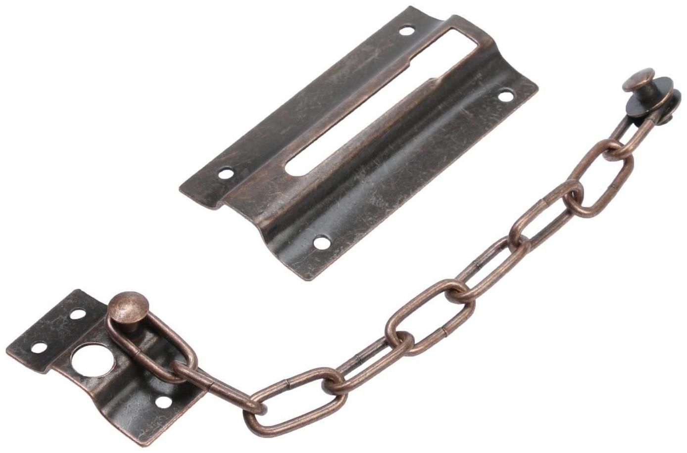 Цепочка дверная 001, цвет медь 1 шт