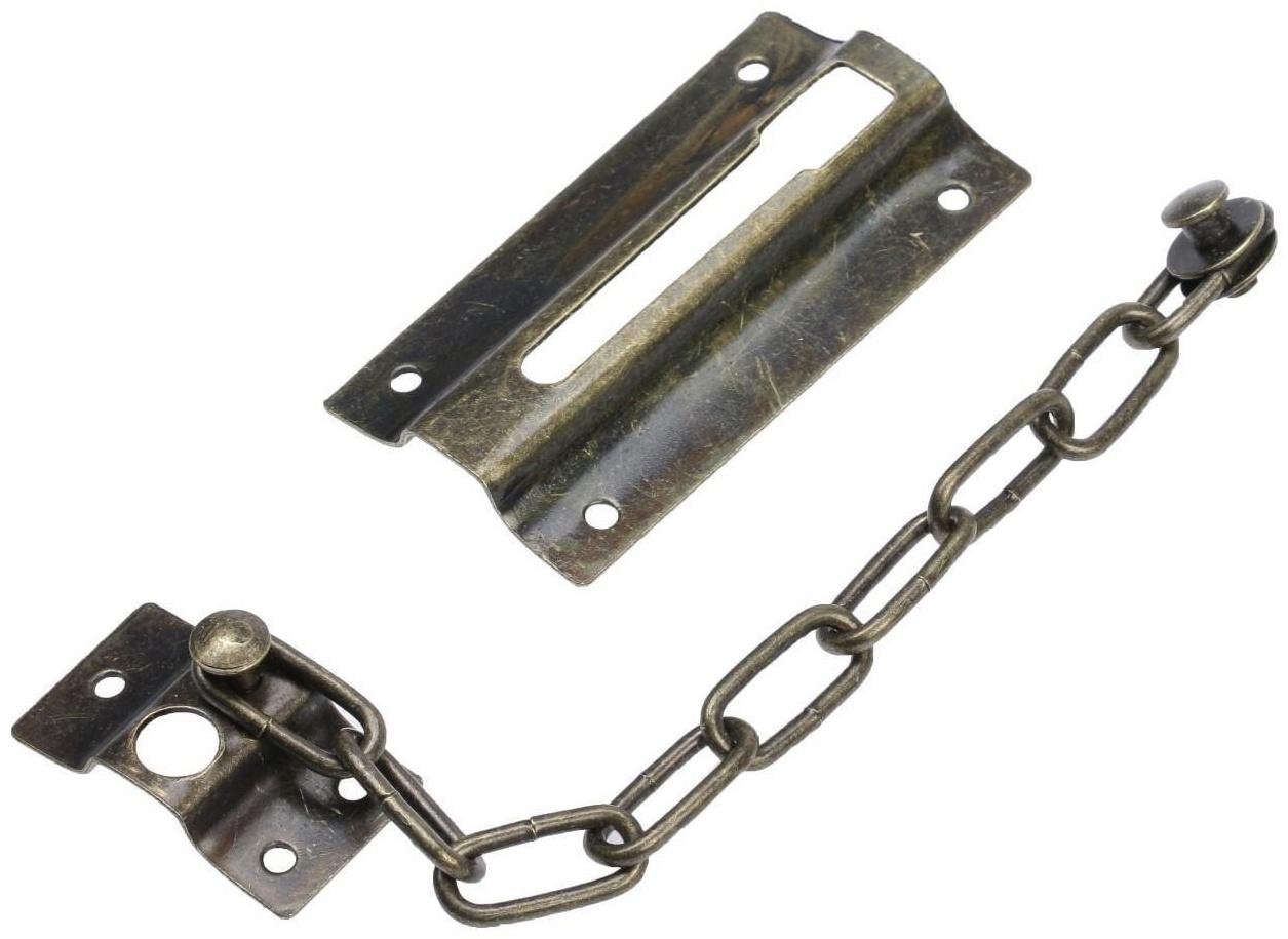 Цепочка дверная 001, цвет бронза 1 шт