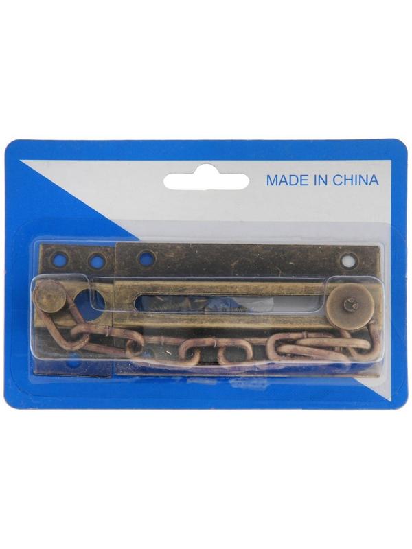 Цепочка дверная 001, цвет бронза 1 шт