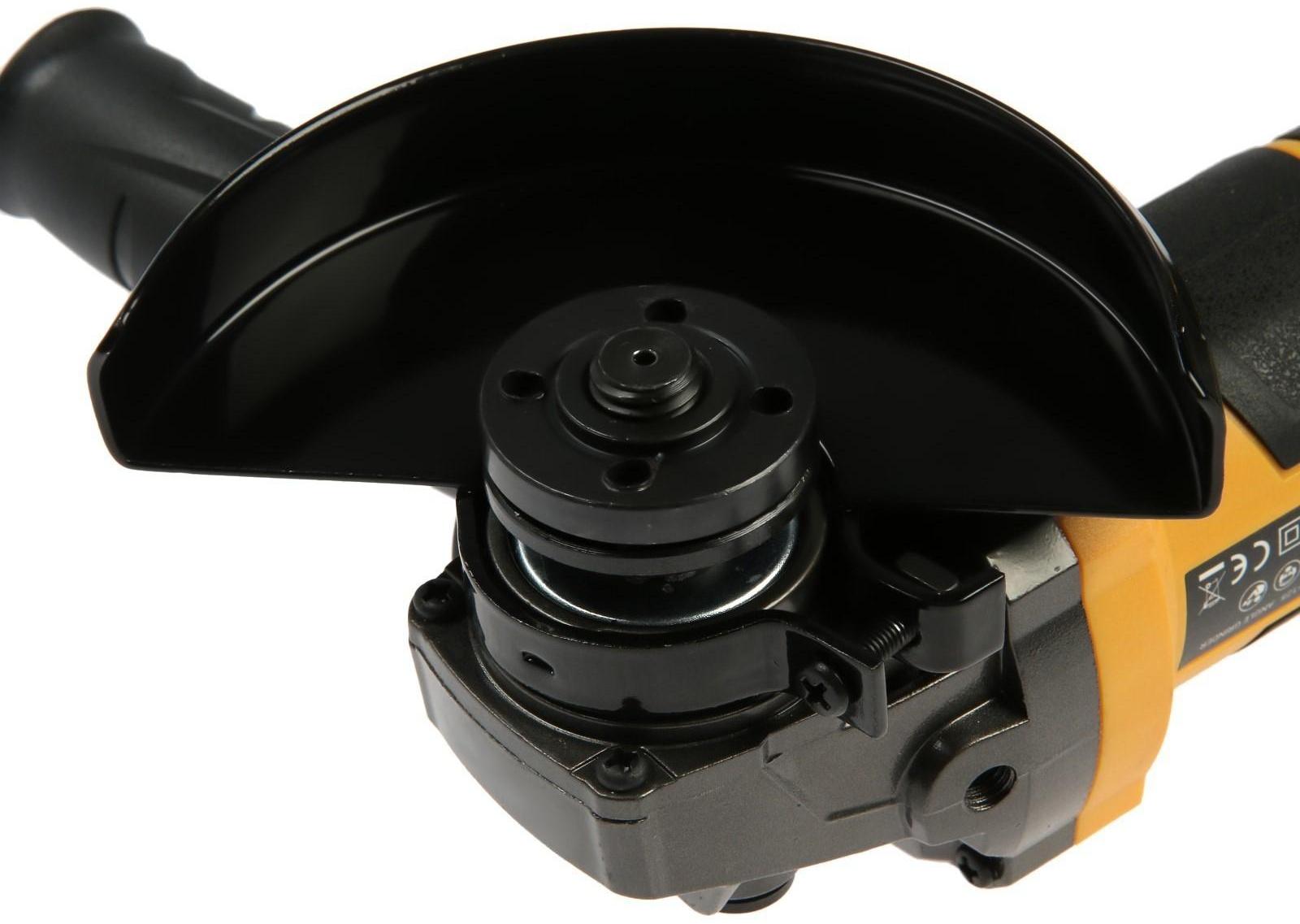 Аккумуляторная угловая шлифмашина DEKO DKAG20-125, 20 В, 2 Ач, Li-Ion, d=125х22.2 мм