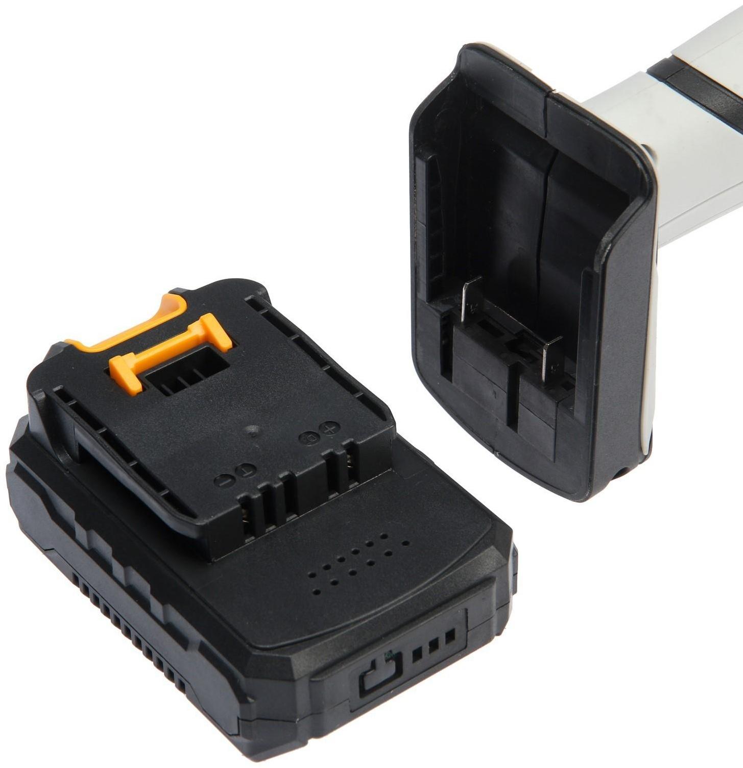 Аккумуляторная угловая шлифмашина DEKO DKAG20-125, 20 В, 2 Ач, Li-Ion, d=125х22.2 мм