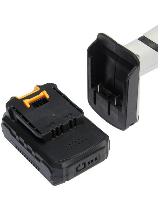 Аккумуляторная угловая шлифмашина DEKO DKAG20-125, 20 В, 2 Ач, Li-Ion, d=125х22.2 мм