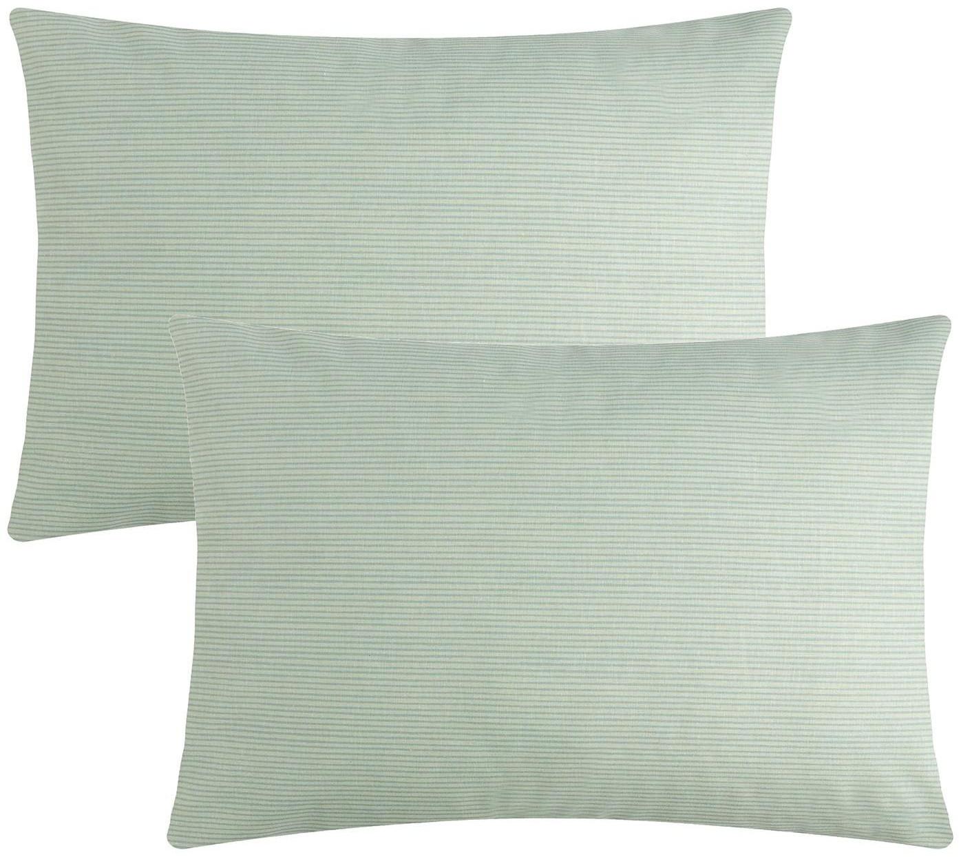 Комплект наволочек Этель, 50х70см - 2шт, цв.мятный, поплин