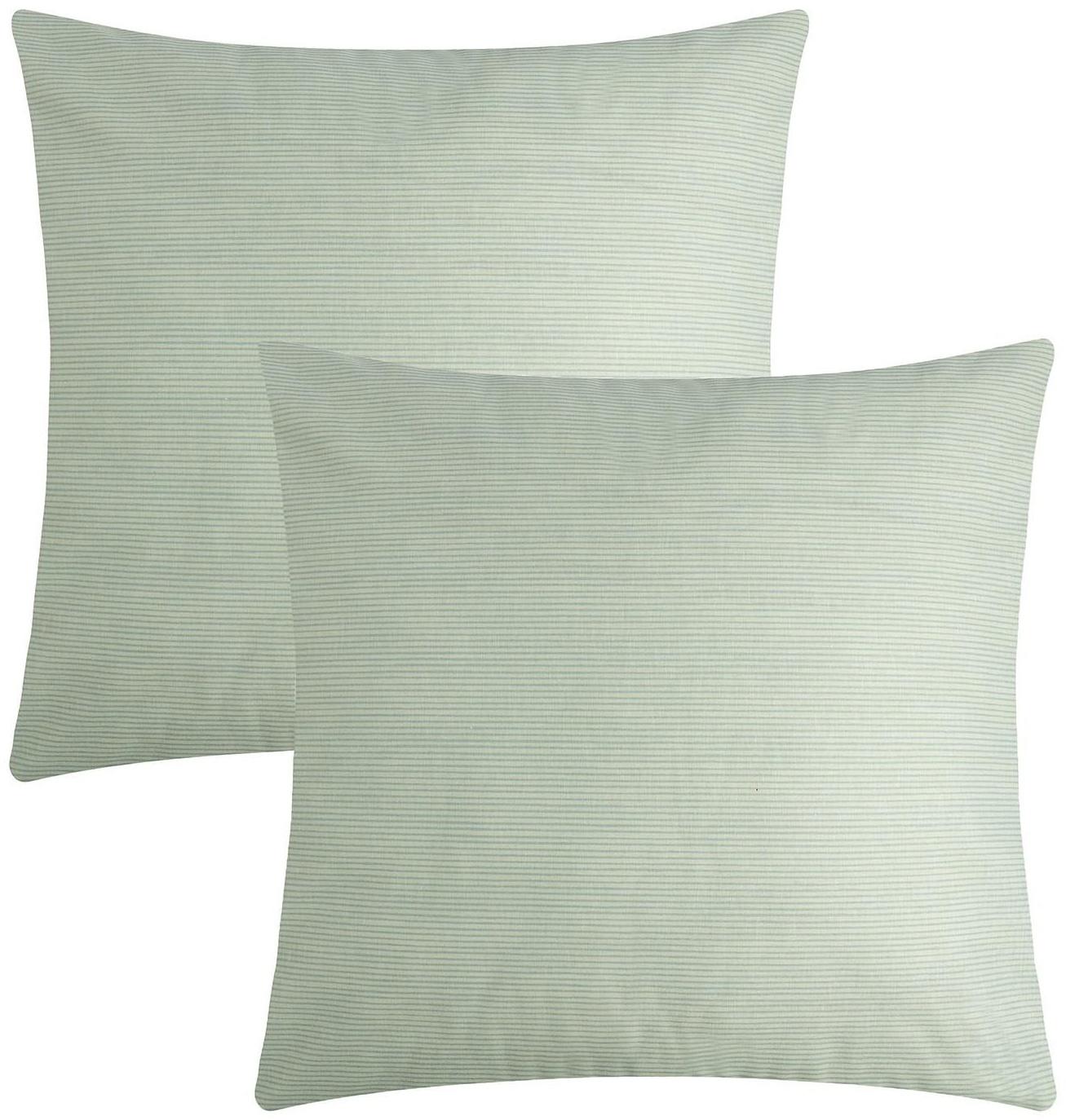 Комплект наволочек Этель, 70х70см - 2 шт, цв.мятный, поплин