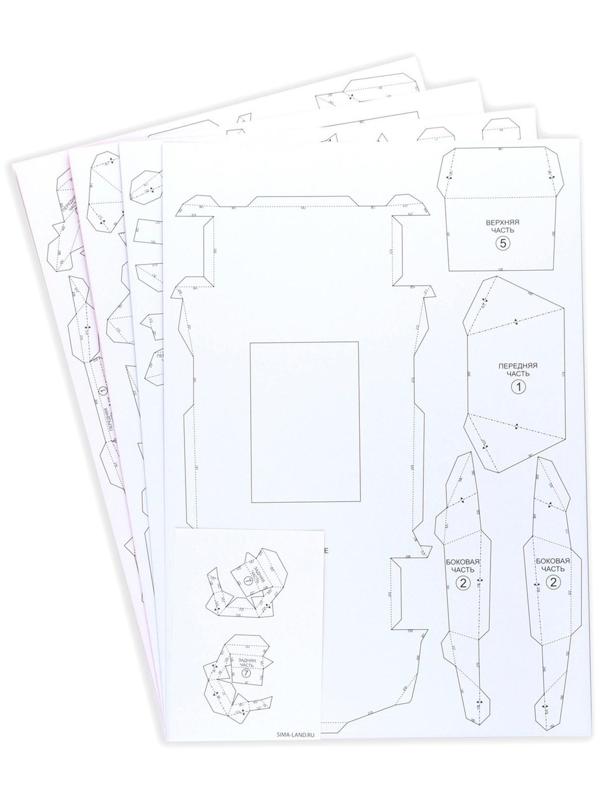 Полигональная фигура из бумаги «Машина», 40 х 10 х 21 см