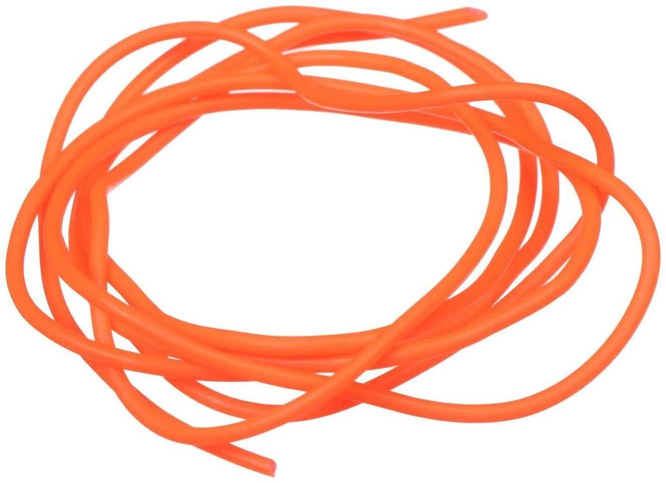 Кембрик, d внутр. 1 мм x d внеш. 2 мм, 1 м, флуоресцентный, красный, набор, 10 шт.