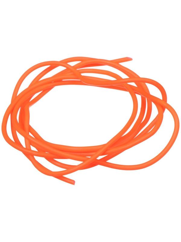 Кембрик, d внутр. 1 мм x d внеш. 2 мм, 1 м, флуоресцентный, красный, набор, 10 шт.