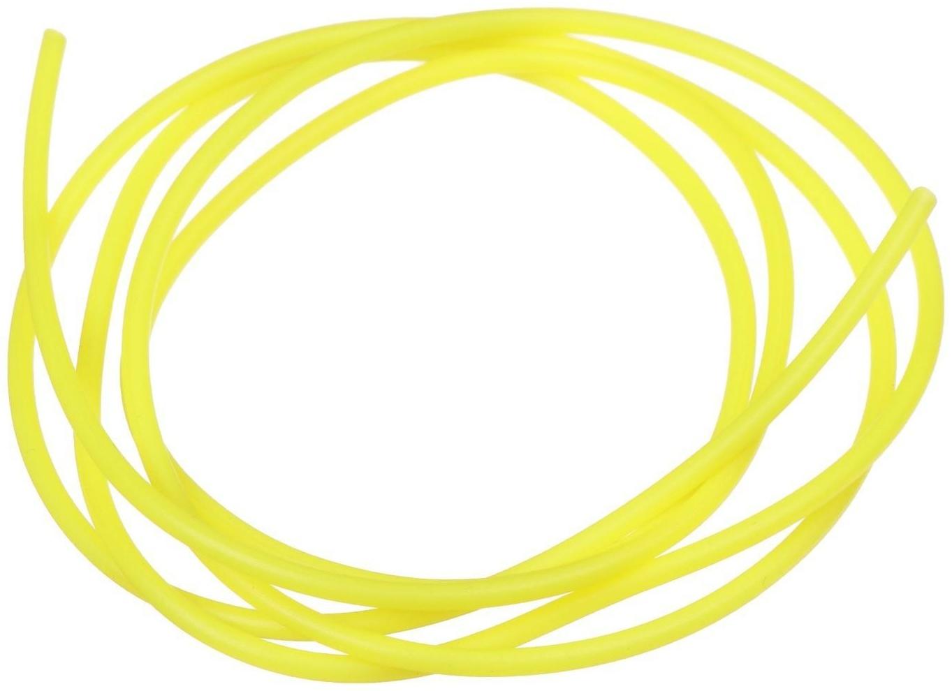 Кембрик, d внутр. 2 мм x d внеш. 3 мм, 1 м, флуоресцентный, желтый, набор, 10 шт.