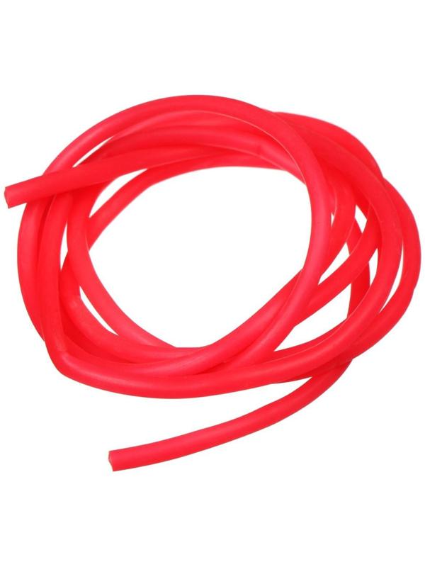 Кембрик, d внутр. 2 мм x d внеш. 3 мм, 1 м, флуоресцентный, красный, набор, 10 шт.