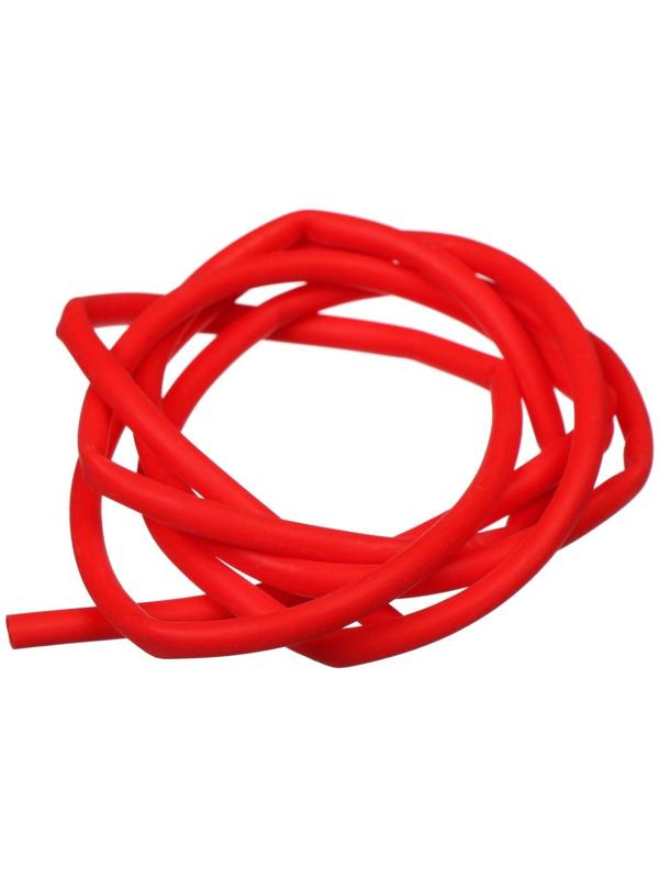 Кембрик, d внутр. 3 мм x d внеш. 4 мм, 1 м, флуоресцентный, красный, набор, 10 шт.