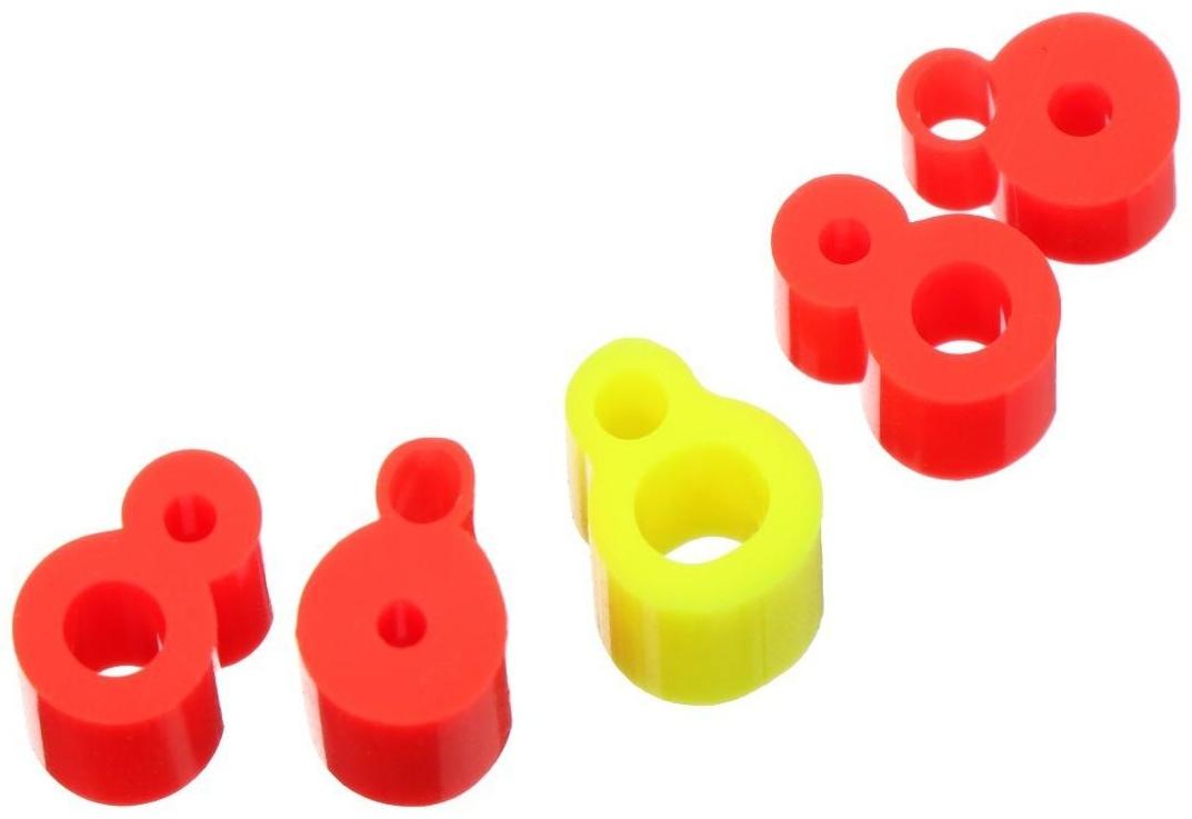 Набор силиконовых кембриков Пирс Мастер, Крепление сторожка №1 D 2,5×1,4-3,5×2,1, цв. Микс