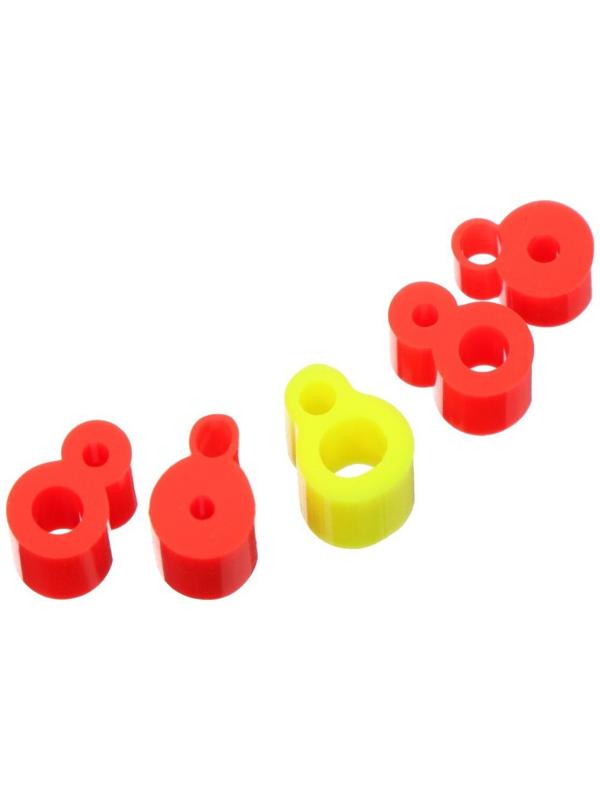 Набор силиконовых кембриков Пирс Мастер, Крепление сторожка №1 D 2,5×1,4-3,5×2,1, цв. Микс