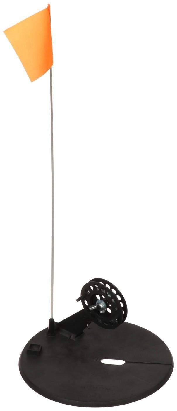 Жерлица оснащенная Yaman, с угловой пластиковой стойкой, d-210 мм, катушка 75 мм