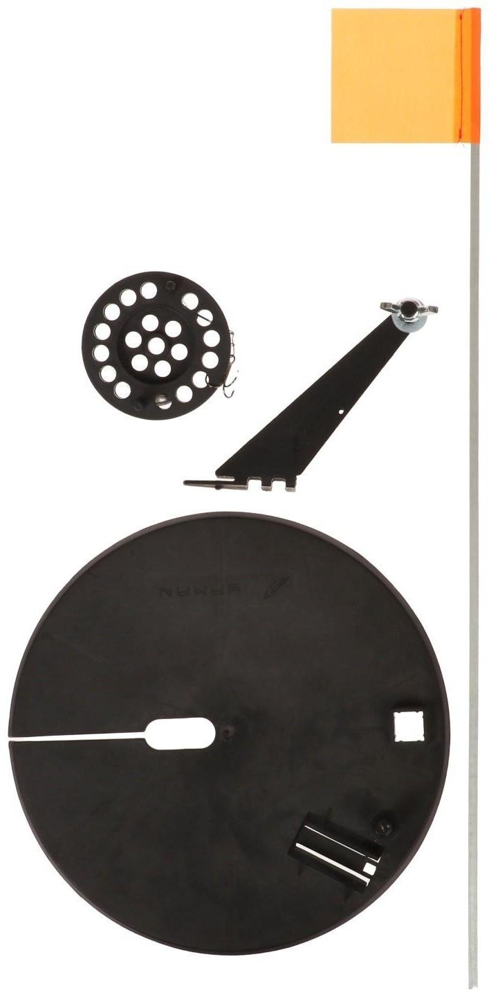 Жерлица оснащенная Yaman, с угловой пластиковой стойкой, d-210 мм, катушка 75 мм