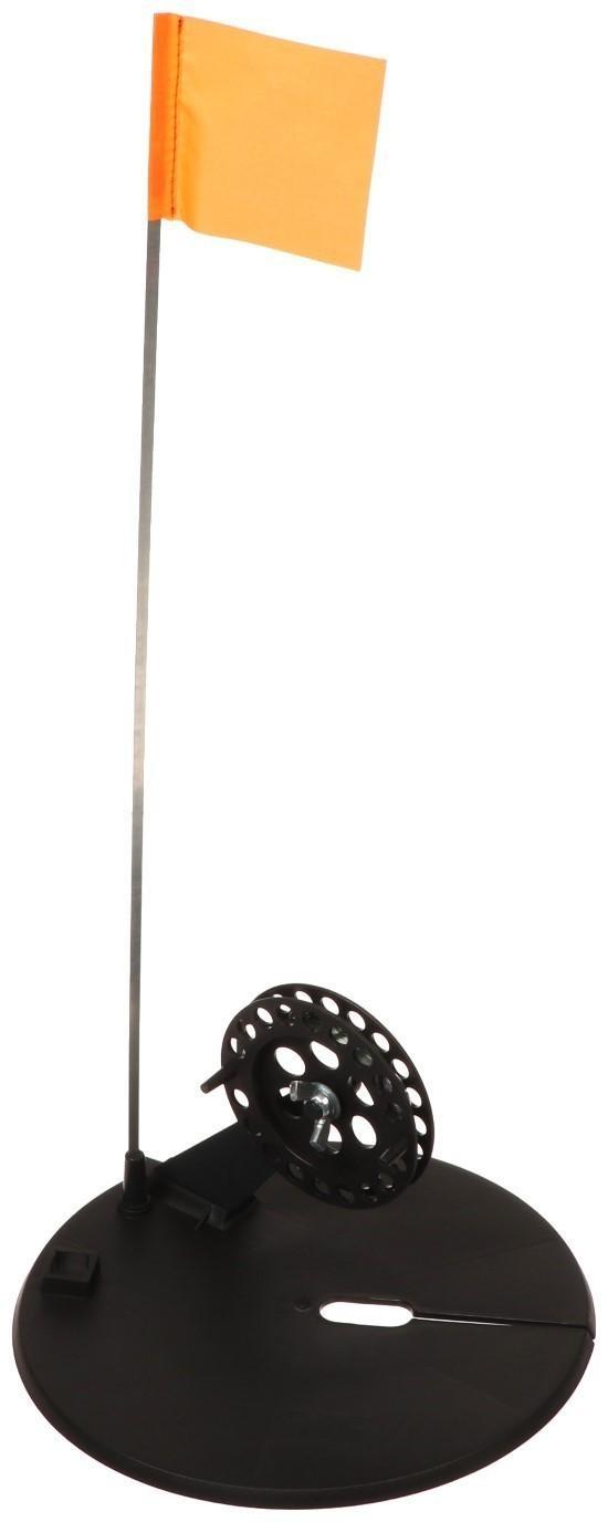 Жерлица оснащенная Yaman, с угловой пластиковой стойкой, d-210 мм, катушка 90 мм