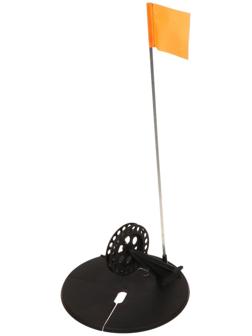 Жерлица оснащенная Yaman, с угловой пластиковой стойкой, d-210 мм, катушка 90 мм