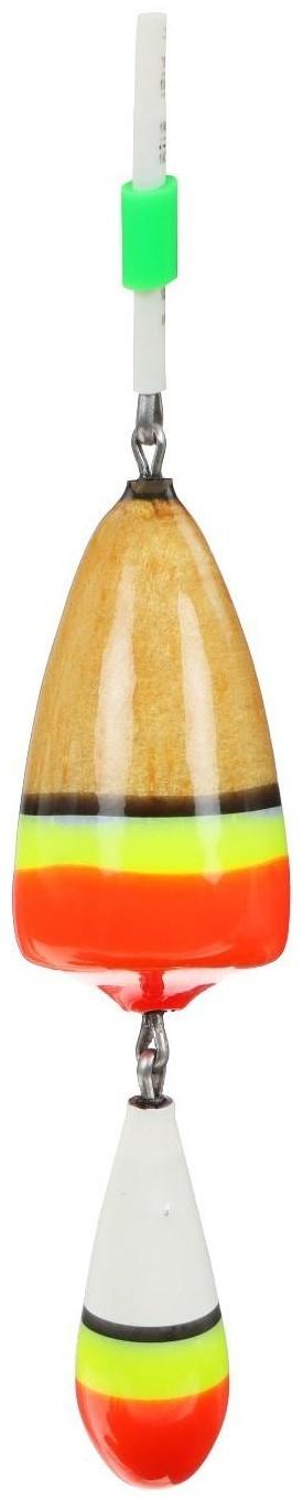 Поплавок зимний ЯМАН Конус двойной, бальса, 2.5 г, цвет микс, упаковка 5 шт.